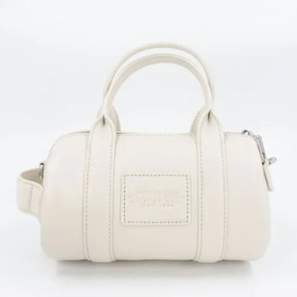 NWT！NEW！Marc Jacobs Mini Duffle Bag -WHITE  Pebble Leather Women - Picture 8 of 11